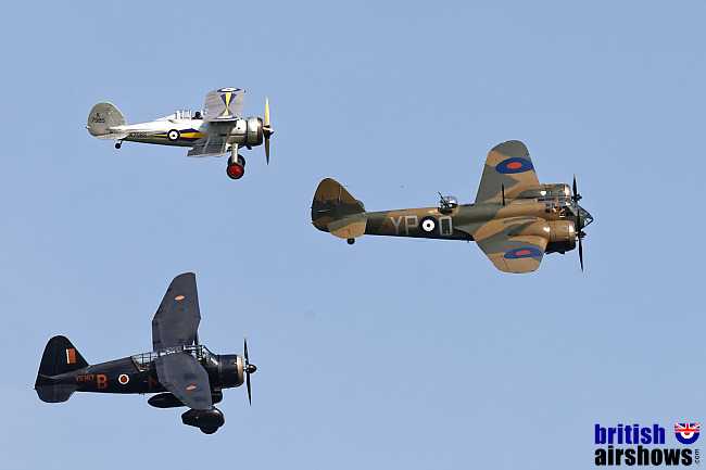 Bristol Mercury engined Trio: Blenheim, Lysander and Gladiator