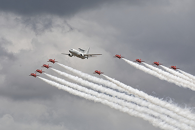 Wedgetail and Red Arrows