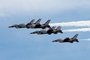 The Thunderbirds flew over the following day